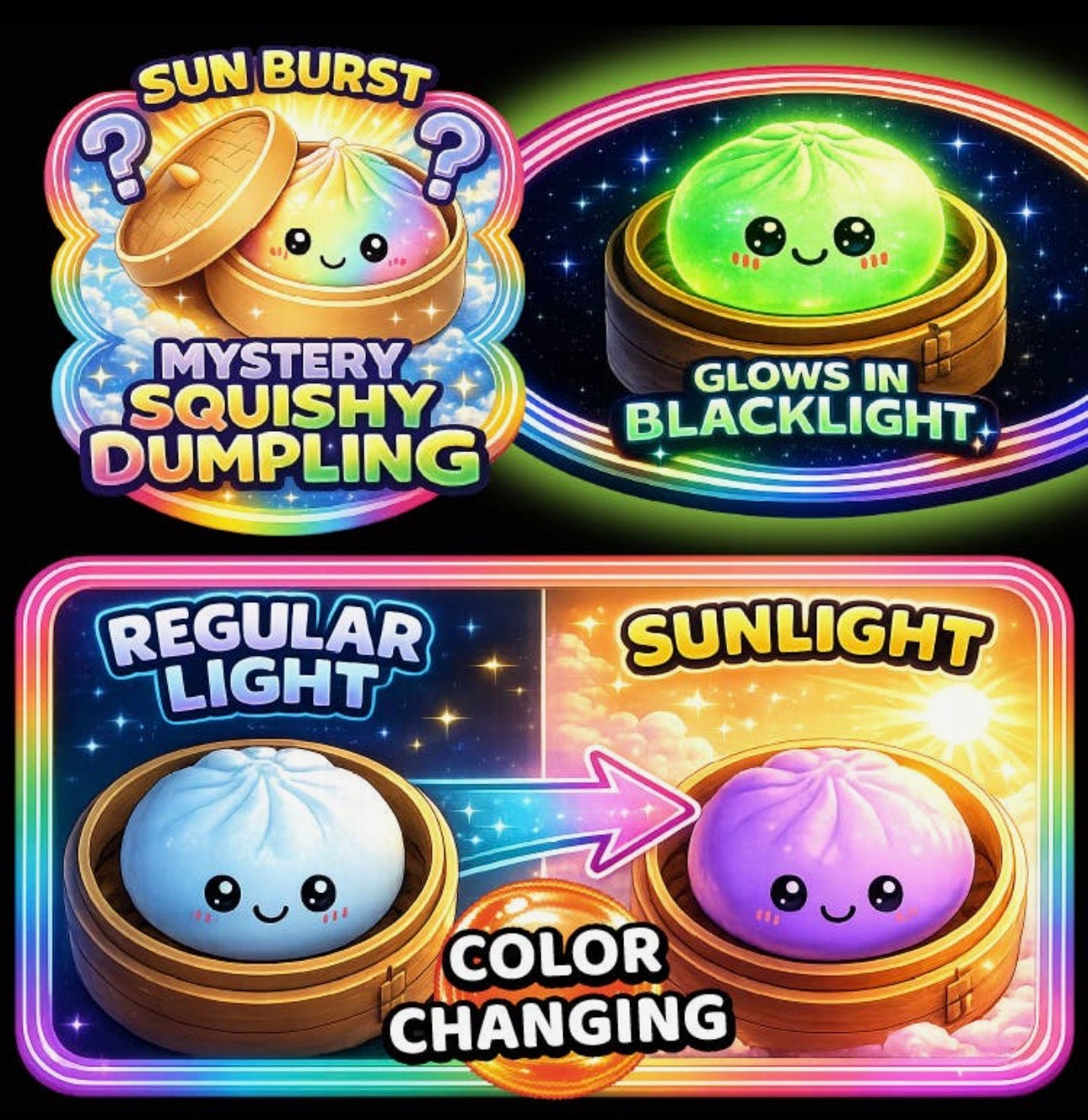 The Shimmer Shack Fun Doh Color Changing Dumpling