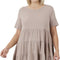 Tan Ruffle Trim Tunic, 3X