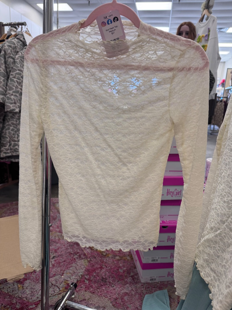 The Shimmer Shack Kori Mesh Top