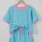 Blue/Pink Colorblock Skort Set, XL