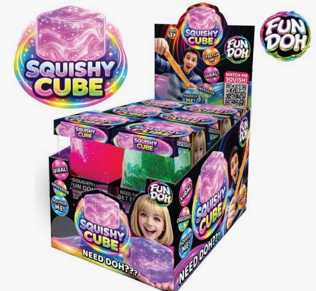 The Shimmer Shack Fun Doh Sparkle Cube