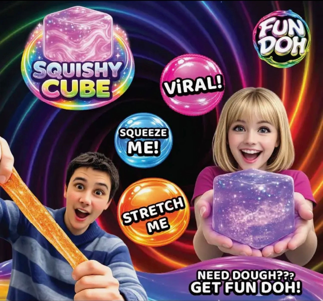 The Shimmer Shack Fun Doh Sparkle Cube