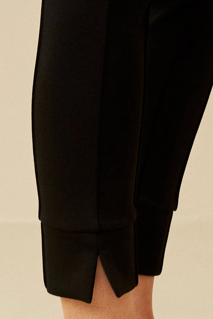 The Shimmer Shack Hayden PLUS Elastic Waist Slit Pants