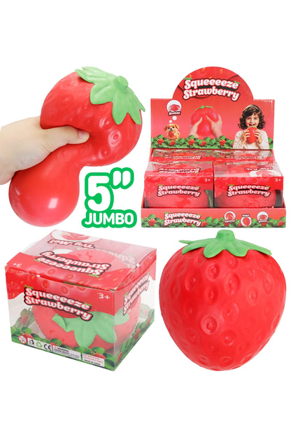 The Shimmer Shack Jumbo Strawberry Squishy