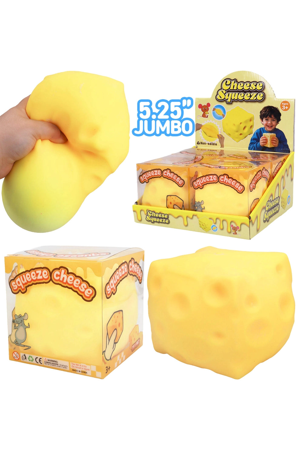 The Shimmer Shack Jumbo Cheese Squishy