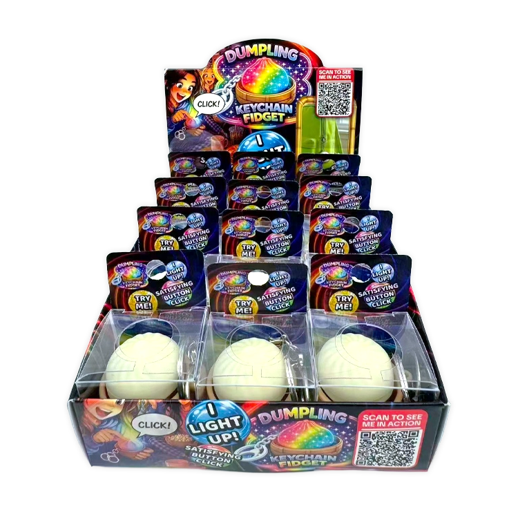 The Shimmer Shack Fun Doh Light Up Fidge Dumpling Key Chain Round 2
