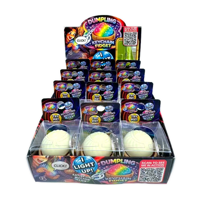 The Shimmer Shack Fun Doh Light Up Fidge Dumpling Key Chain Round 2