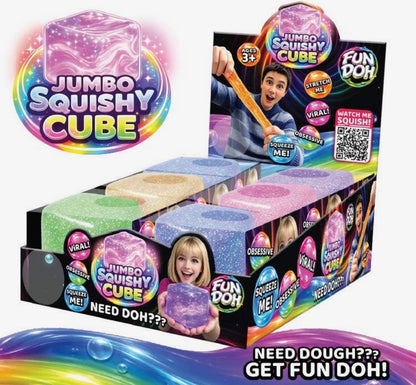 The Shimmer Shack Fun Doh Jumbo Squishy Cube