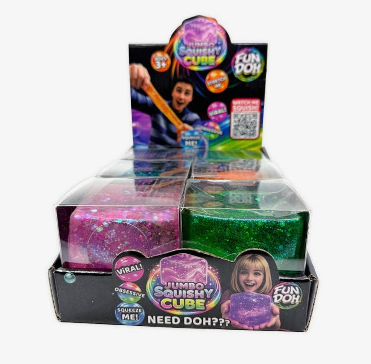 The Shimmer Shack Fun Doh Jumbo Squishy Cube