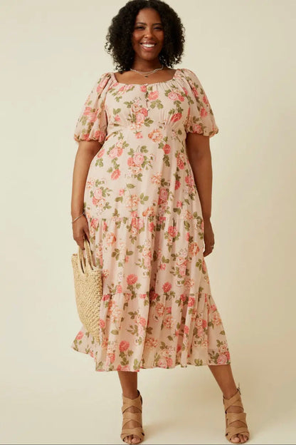 The Shimmer Shack PLUS Hayden Floral Dress