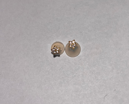 Star Diamond Stud Earrings