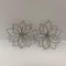 Intricate Silver Flower Earrings