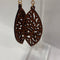Wooden Leaf Earrings