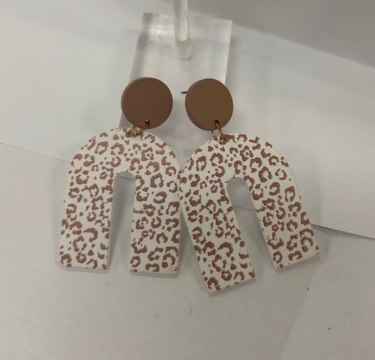 Leopard Print Earrings
