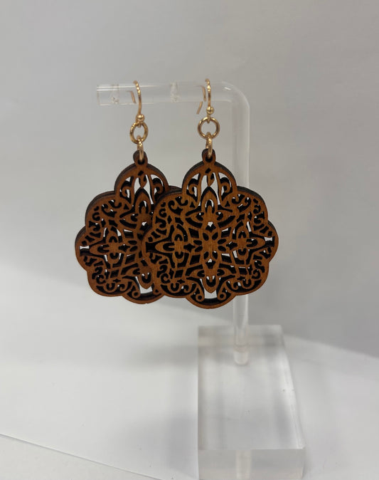 Wooden Design Earrings