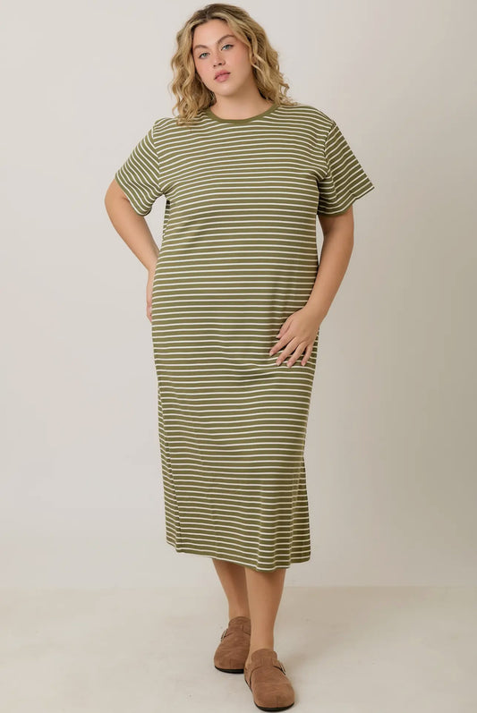 Polagram PLUS Knit Maxi Dress, 2X