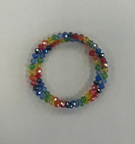 Rainbow Beaded Bracelet
