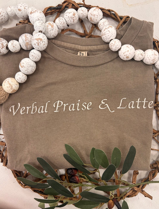 Verbal Praise & Latte's Muscle Cut T-Shirt
