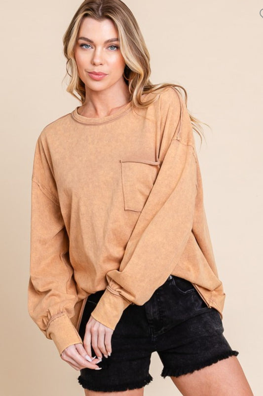 Sewn + Seen Latte Long Sleeve