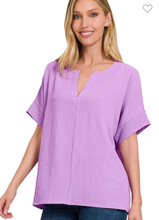 Zenana Lavender Top