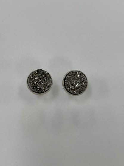 Round Crystal Earring Studs