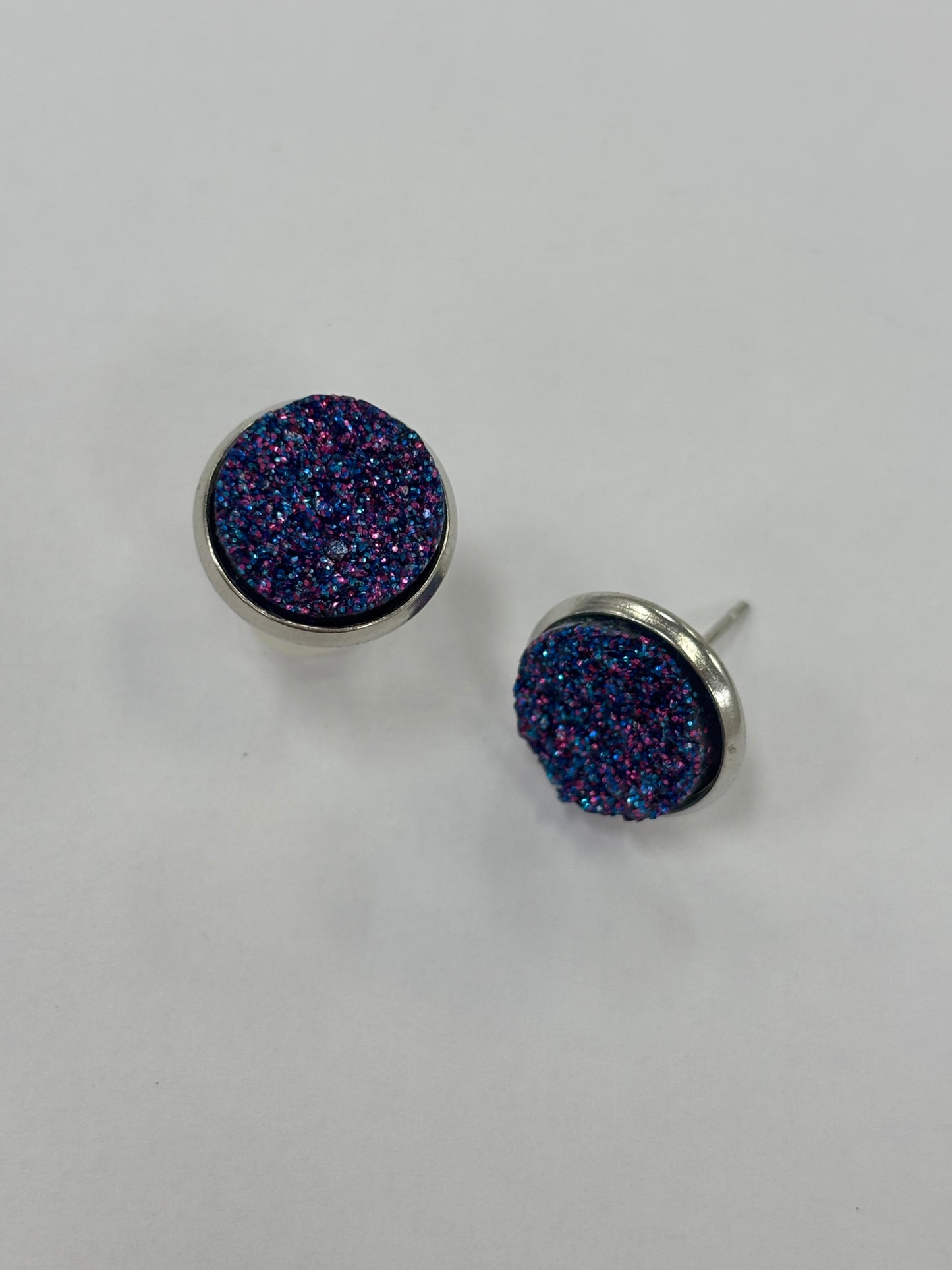Round Crystal Earring Studs