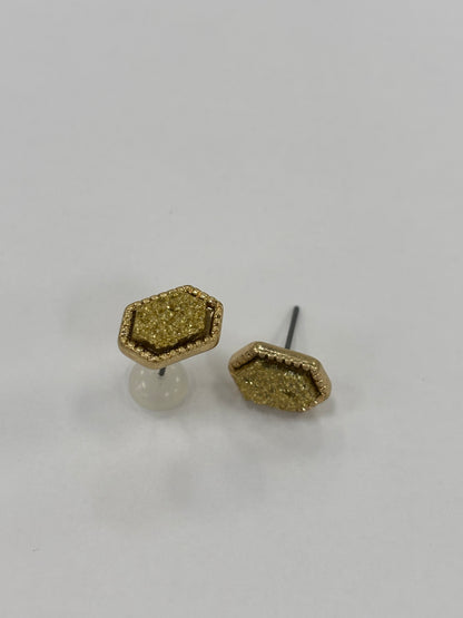 Hexagon Crystal earring Studs