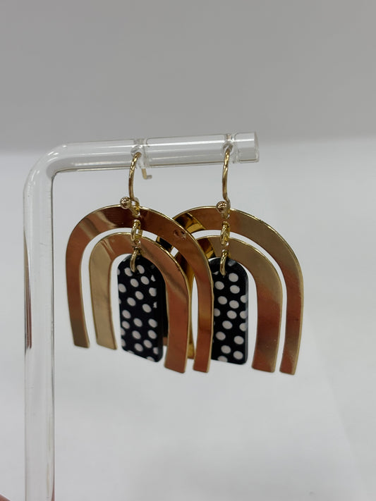 Gold Rainbow Earrings