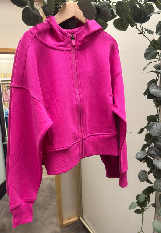 Pink kids full zip
