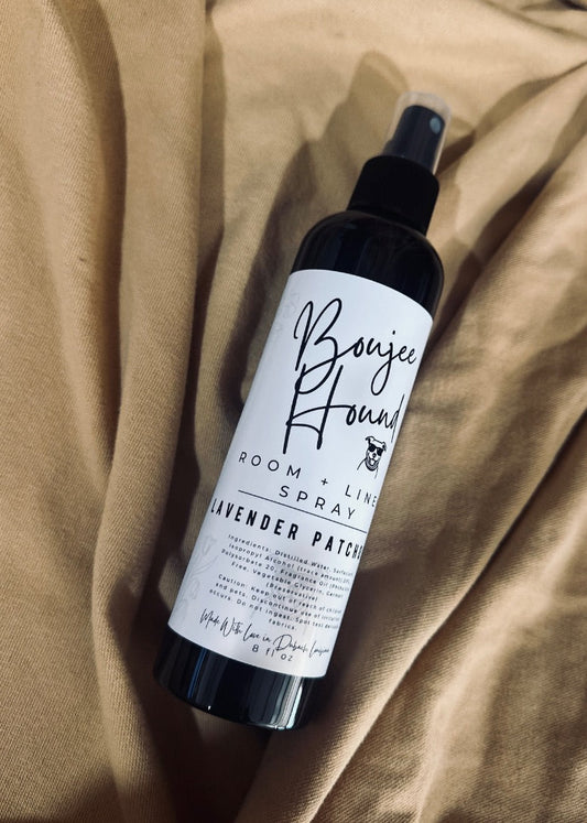 Boujee Hound Room + Linen Spray- Lavender Patchouli