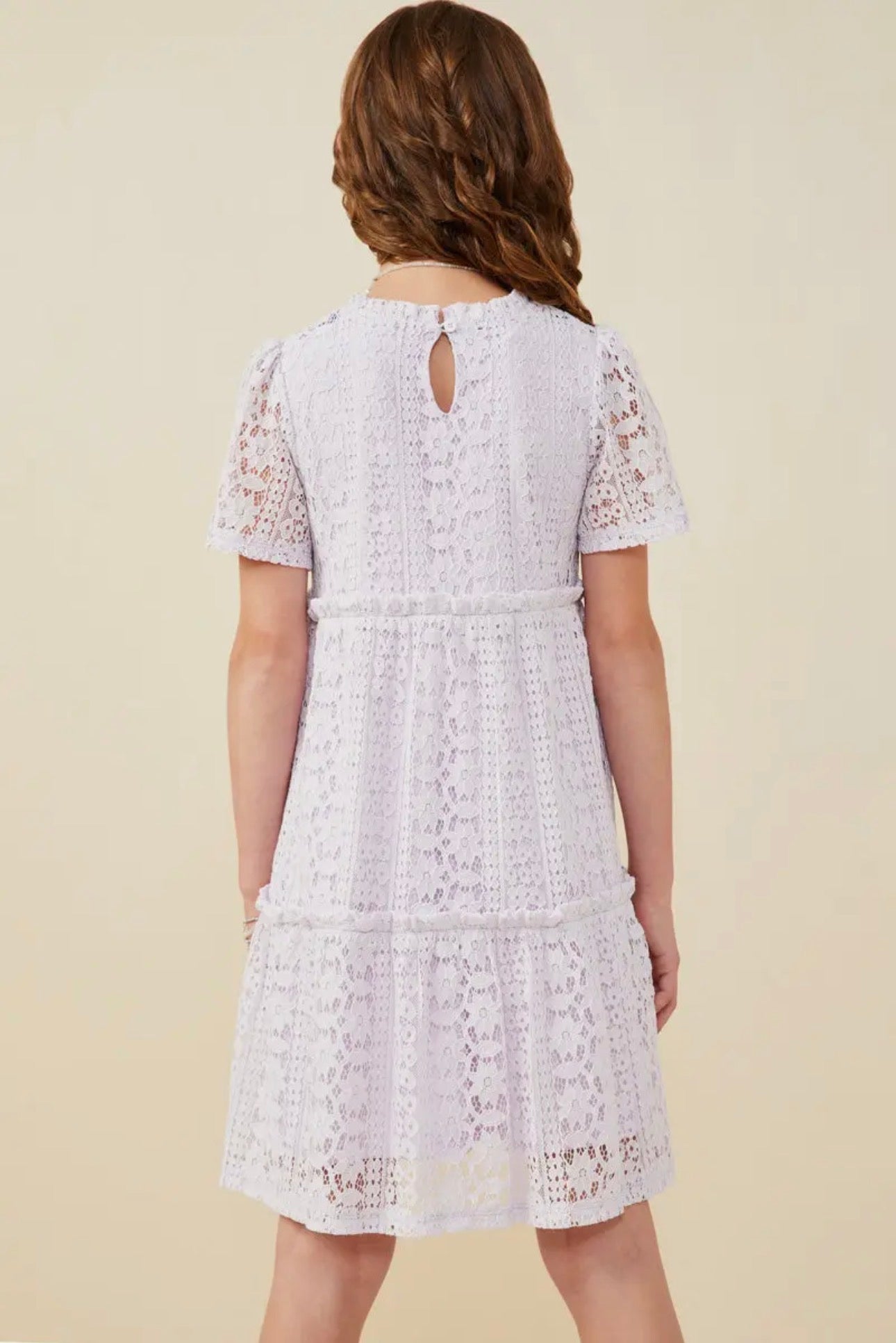 The Shimmer Shack Tween Lace Dress