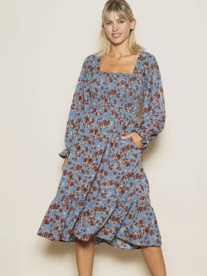 Elloh Collection Back Velvet Bow Dress