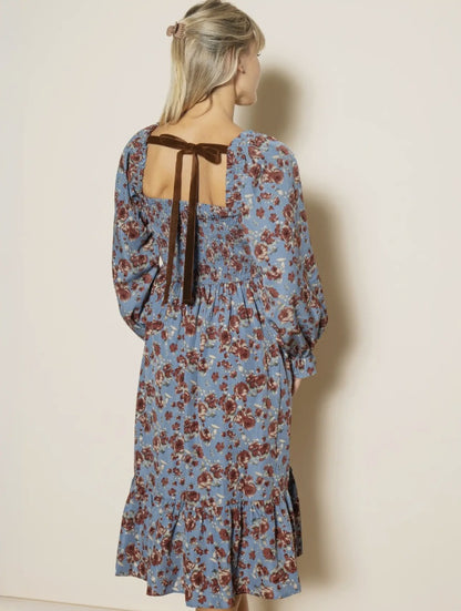 Elloh Collection Back Velvet Bow Dress