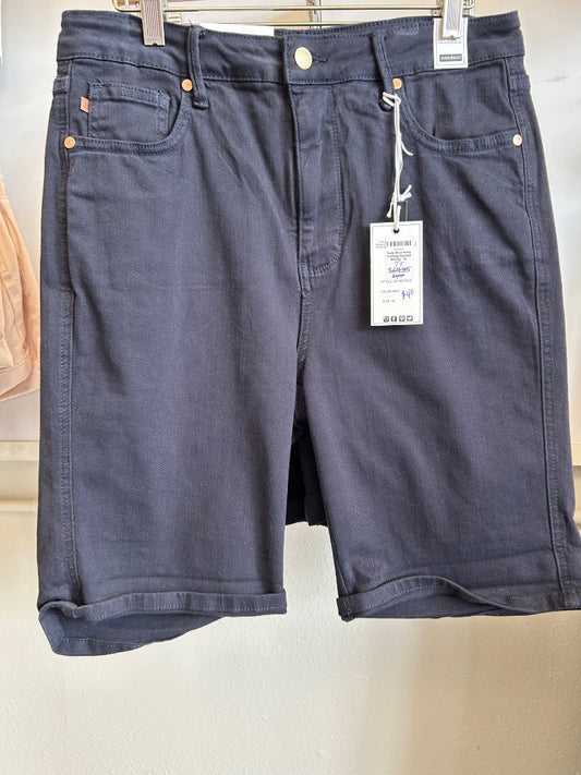 Judy Blue Navy Tummy Control Shorts