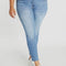 Denim EnJean PLUS High Rise Double Waist Push Up Ankle Skinnies, 3X