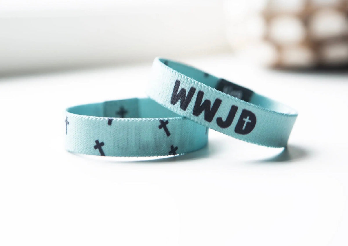 The Shimmer Shack Men’s Size WWJD Faith Bracelet