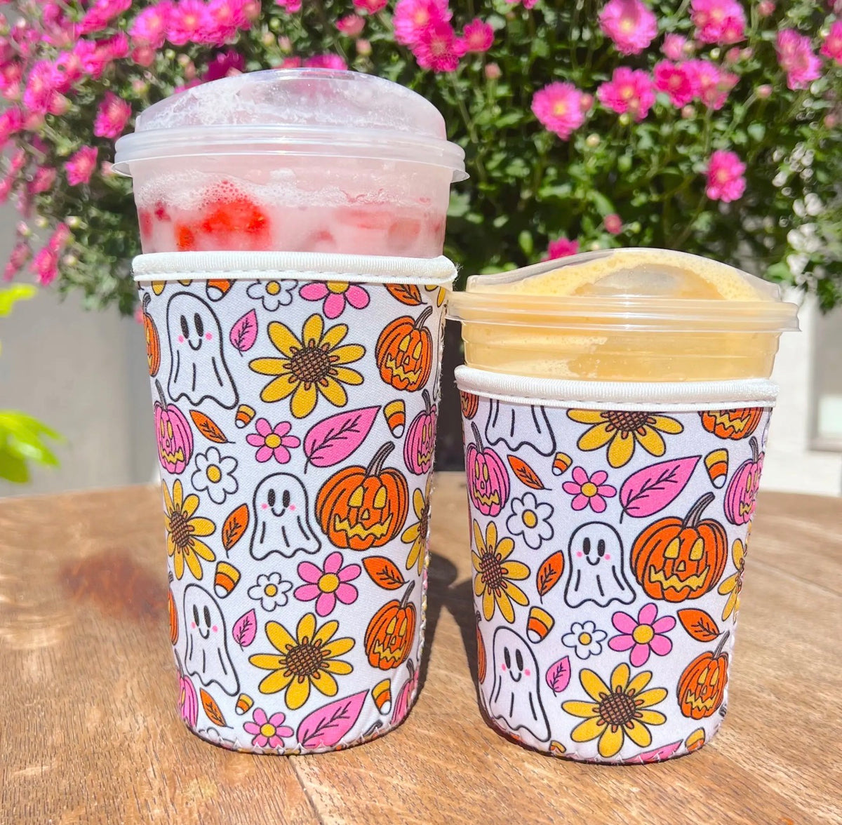 The Shimmer Shack Spooky Doodle Coffee Sleeve 24oz