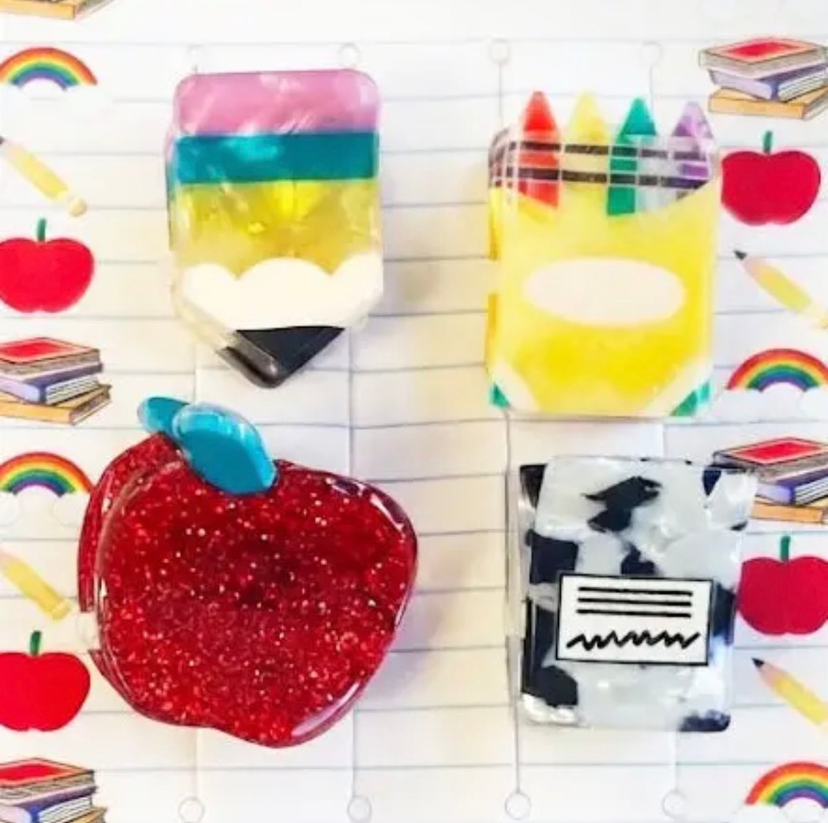 The Shimmer Shack Mini Teacher Claw Clip Set