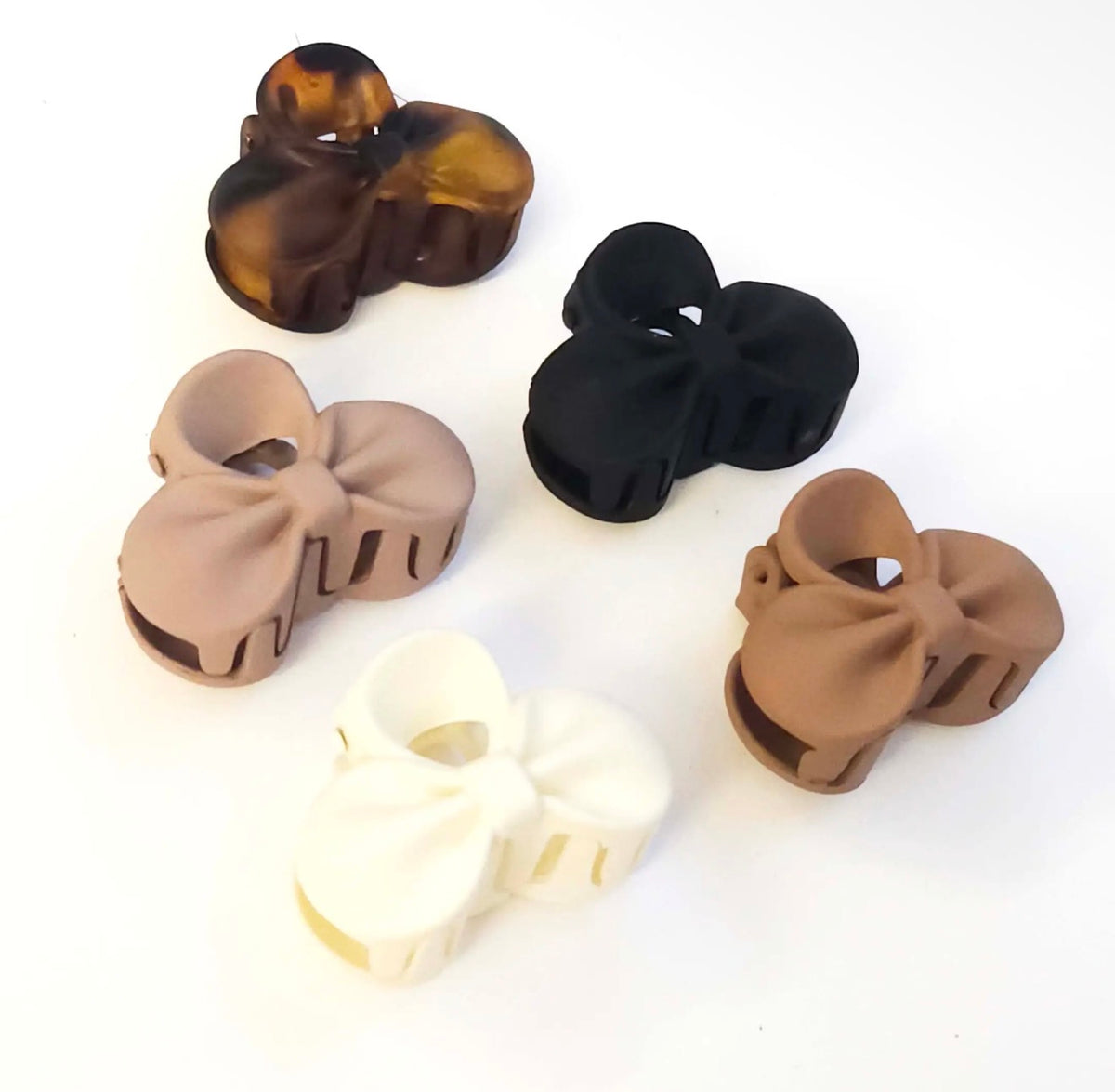 The Shimmer Shack Set 5 Small Bow Clips