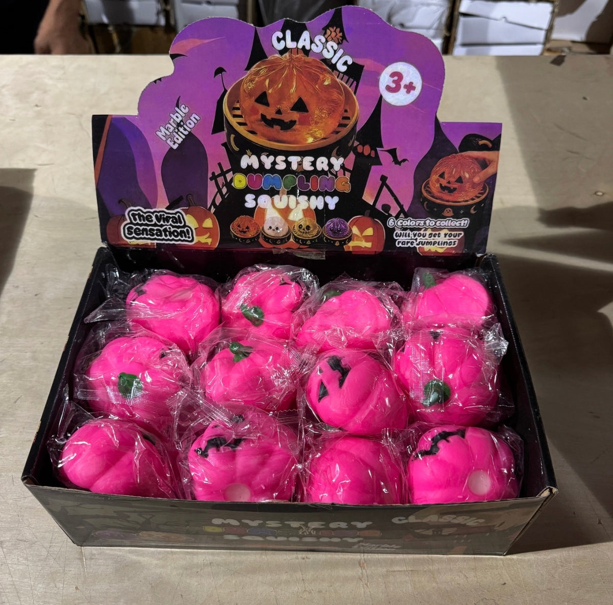 The Shimmer Shack Pink Pumpkin Squishy