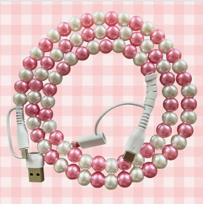 The Shimmer Shack OP Beaded Charging Cables (assorted)