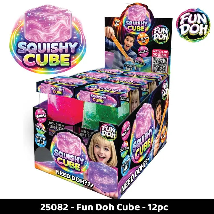 The Shimmer Shack Fun Doh Sparkle Cube Squishy