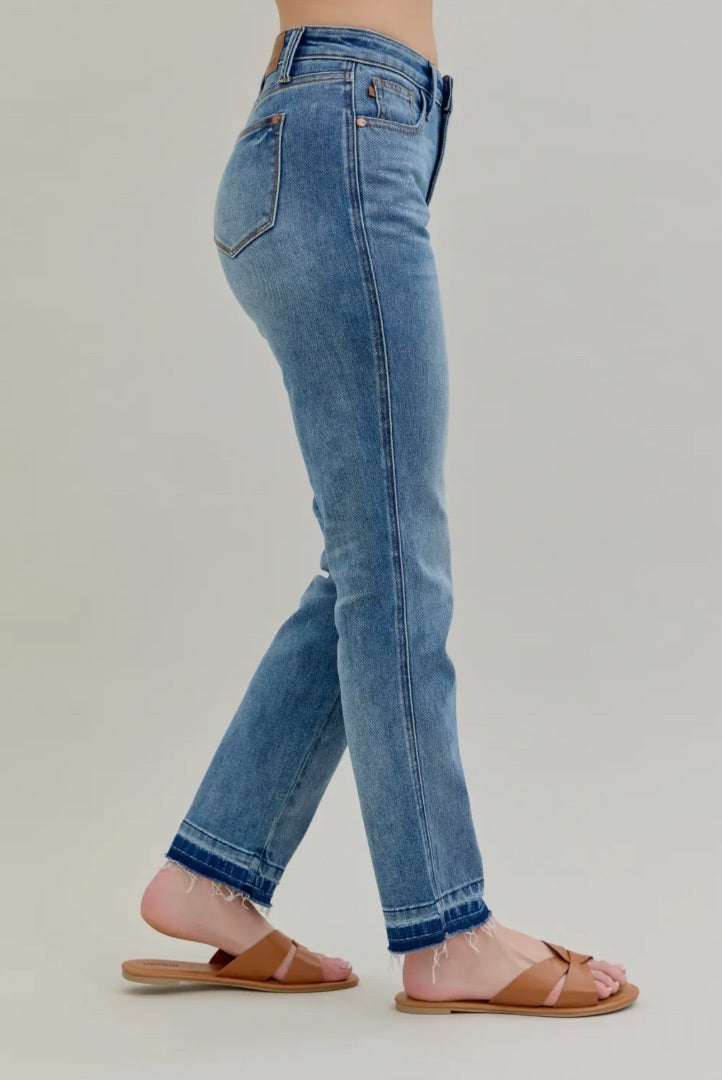 The Shimmer Shack Judy Blue Released Hem Jeans