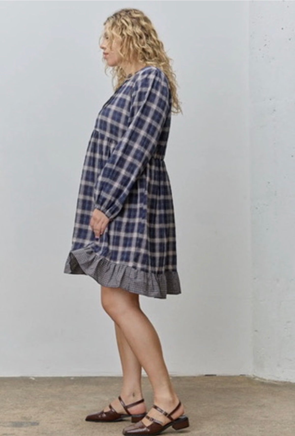 The Shimmer Shack Plaid Dress