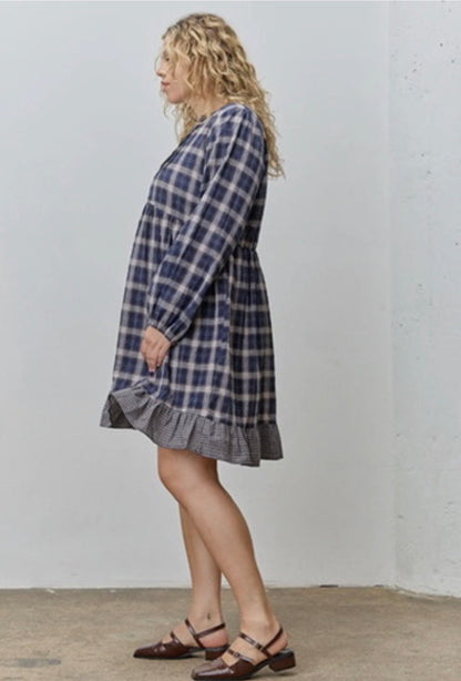 The Shimmer Shack Plaid Dress
