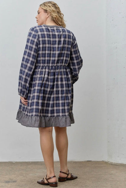 The Shimmer Shack Plaid Dress