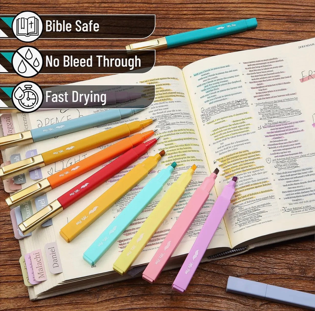 The Shimmer Shack Bible Safe Highlighter & Pen Set