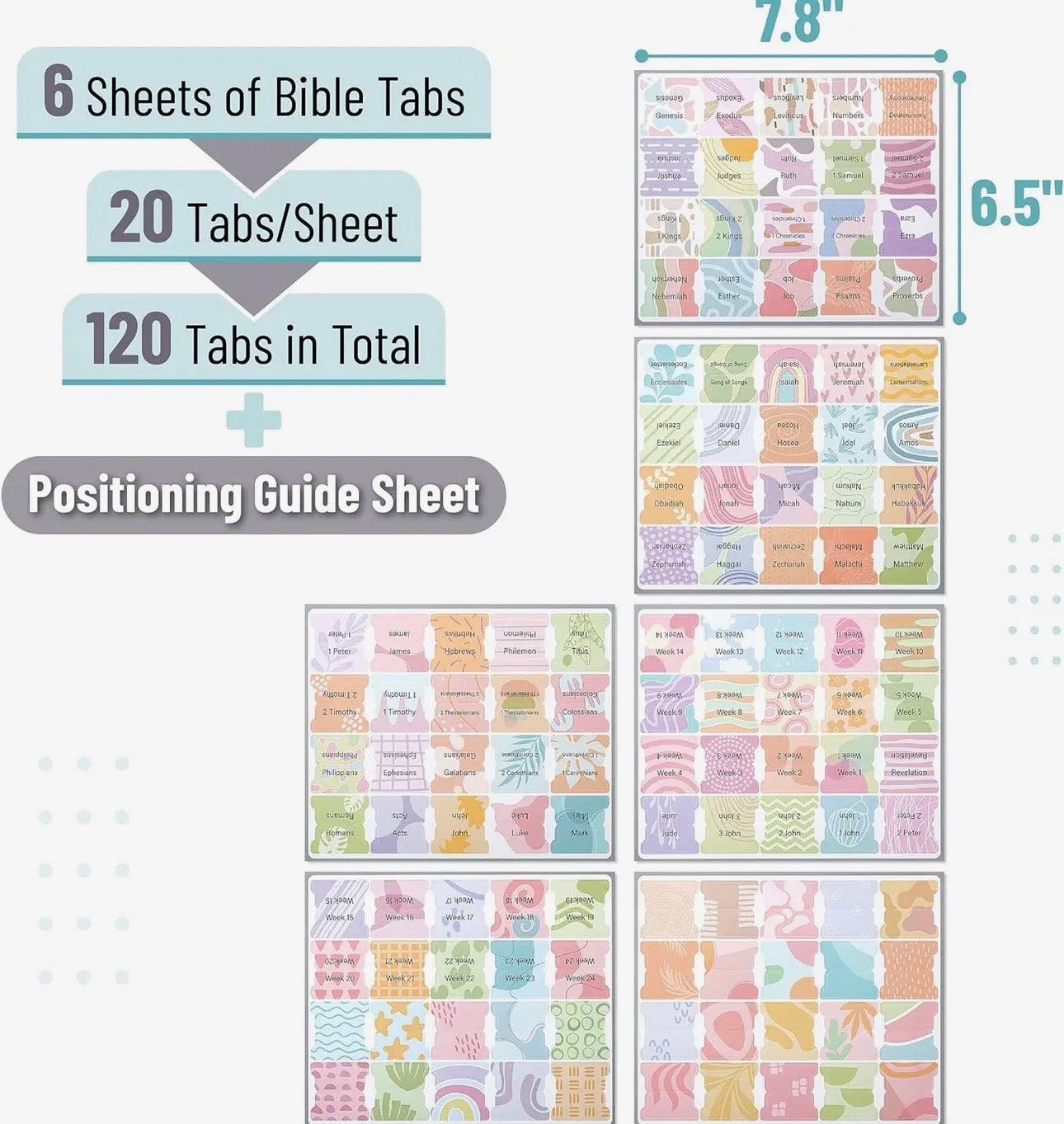 The Shimmer Shack Bible Organization Tabs