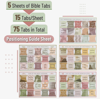 The Shimmer Shack Bible Organization Tabs 75 pack