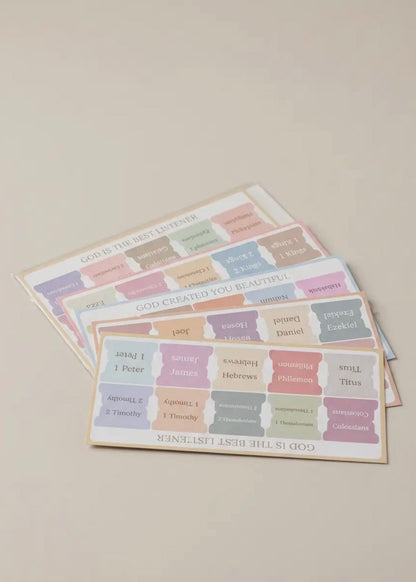 The Shimmer Shack Morandi Bible Organization Tabs 75 Pack